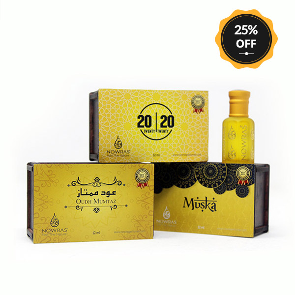 Oudh Mumtaz + 20-20 + Muska, Pack of 3